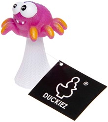 Jouet araignée sauteuse pop up plastique coloré 9,5 cm