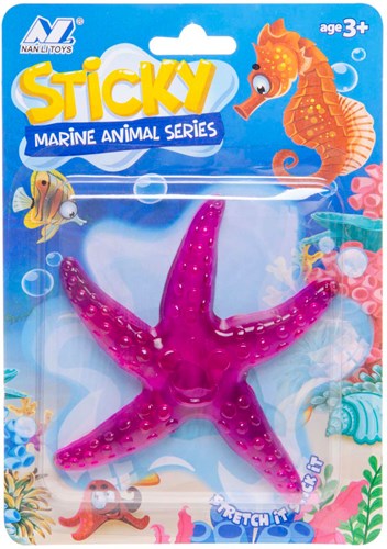 Jouet animal marin collant coloré - créatures océaniques adhésives-2