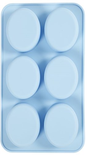 Creativ Company moules silicone ovales bleu clair 28x16x2,5 cm - loisirs créatifs