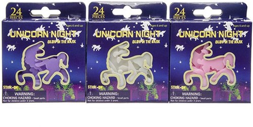 Glow in the dark Licorne 3 ânes. 8881-2