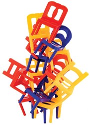 Jeu d'équilibre empilement de chaises édition voyage jeu stratégique enfant