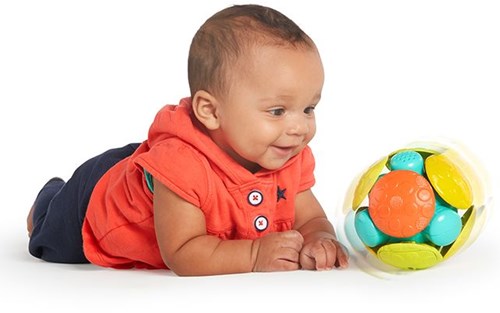 Bright Starts interactieve speelbal Wobble Bobble Crawl & Chase multicolor-3