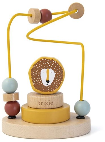 Trixie labyrinthe à perles en bois - jouet éducatif Mr. Lion jaune bois FSC-2
