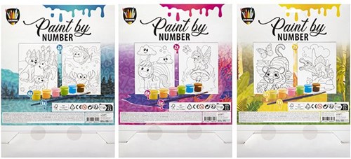 Grafix peinture par numéros animaux - kit de peinture pour enfants-2