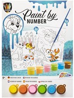 Grafix peinture par numéros animaux - kit de peinture pour enfants-3