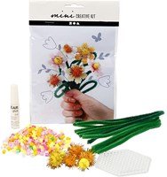 Creativ Company kit de fleurs créatif - coffret créatif avec perles et chenille