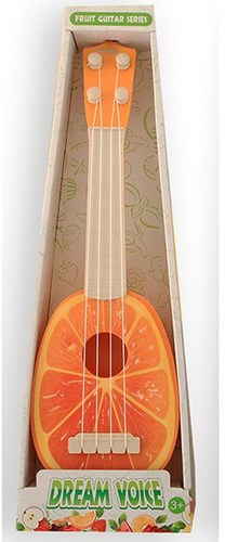 Guitare jouet fruit jeu éducatif carton enfants multicolore-3