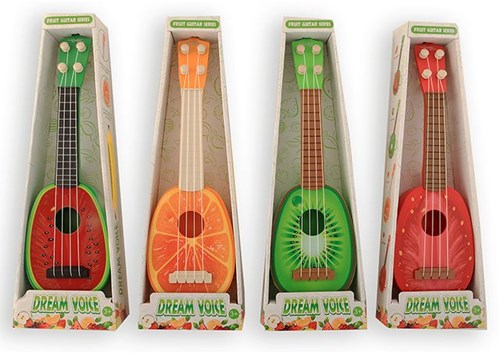 Guitare jouet fruit jeu éducatif carton enfants multicolore