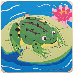 Bigjigs levenscyclus puzzel kikker