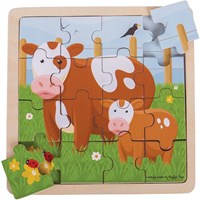 Bigjigs Casse-tête Vache et Veau-2