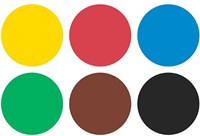 Creall Sponsachtige Plakkaatverf Stift Primair set 6x70ml-2