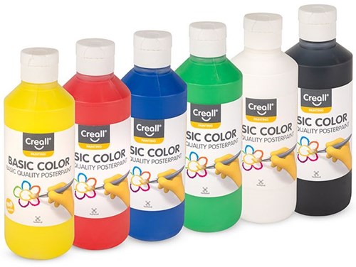 Creall plakkaatverf blauw 250ml - kinderverf knutselen schilderen-2