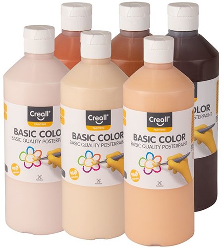 Creall plakkaatverf speelgoed 500ml huidskleur beige 59-3