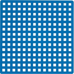 Plus-Plus bouwplaat blauw - bouwstenen basisplaat 12 stuks
