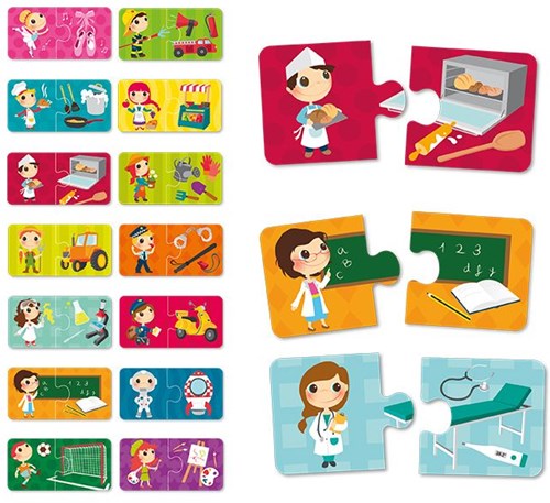 EurekaKids puzzle éducatif métiers et objets - Jouet Montessori-2