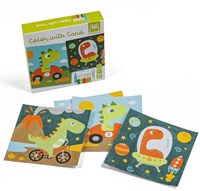 EurekaKids educatief spel zand dino - kleurrijk kartonnen speelgoed-3
