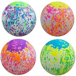 Speelbal Splashpaint 23cm kleurrijk opblaasbaar voor buitenplezier