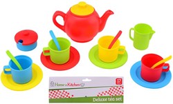 Johntoy speelgoed theeset 17-delig Home and Kitchen multicolor kunststof