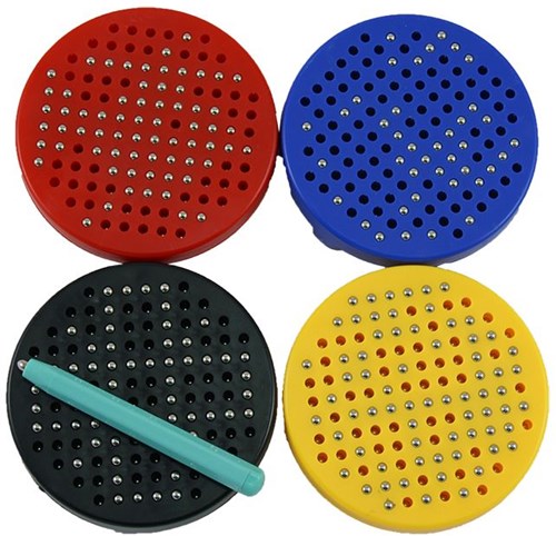 Kidsfun magnetisch tekenbord speelgoed rond 10cm - creatief reisbord-2