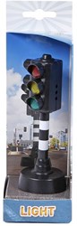 Kids GLOBE stoplicht speelgoed met licht en geluid 12cm verkeerslicht