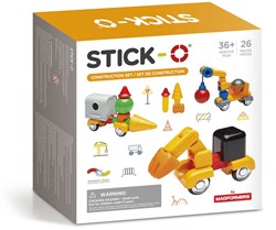 Stick-O jouet magnétique coffret de construction 26 pièces kit enfants