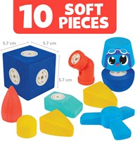 Blockaroo magnetisch vliegtuig bouwset foam blokken badspeelgoed 10dlg-2