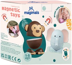 Clics magnetisch safari speelgoed - Magimals Wibly Wobly dieren badspeelgoed