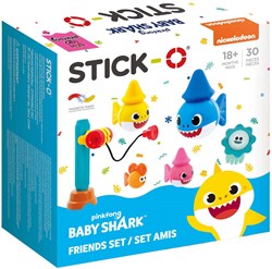 Stick-O jouet de construction magnétique Baby Shark Friends set 30 pièces