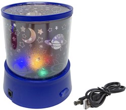 Lampe projecteur espace Space Xplorers 12cm - lampe enfant colorée USB