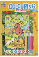 Kleuren op Nummer kleurboek A4 met 24 designs en 6 stiften voor kinderen-2