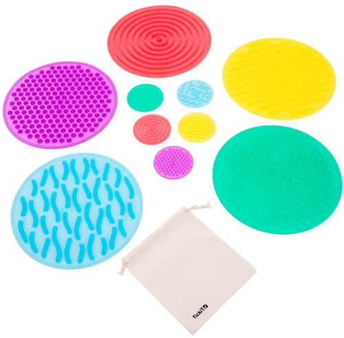 TickiT sensorische cirkels - SiliShapes speelset voor kinderen-2