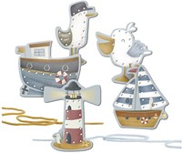 Merkloos Little Dutch rijgkaarten Sailors Bay
