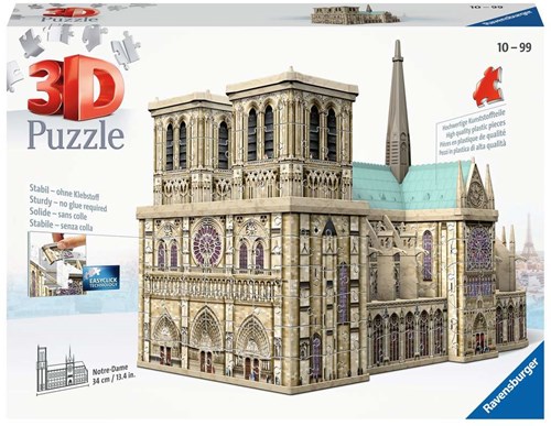Ravensburger 3D puzzel Notre Dame Parijs - bouwset - 324 stukjes