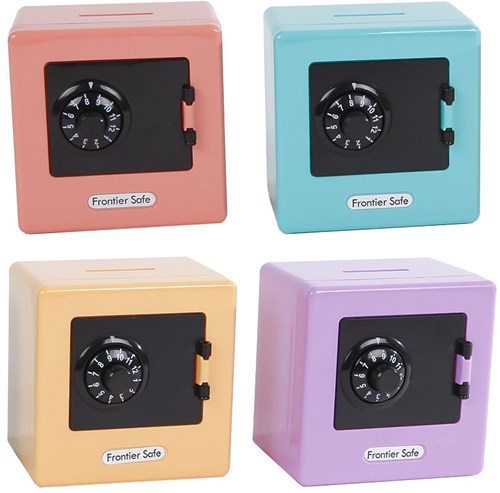 Mini geldkluis spaarpot met geheime code - speelgoed kluis 9cm