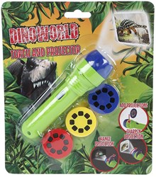 DinoWorld projector zaklamp met 24 afbeeldingen 11,5cm speelgoed