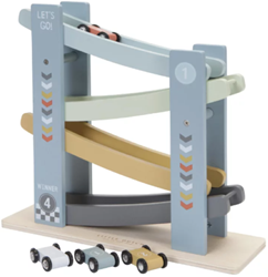 Little Dutch circuit en bois Cars bleu FSC voitures jouets