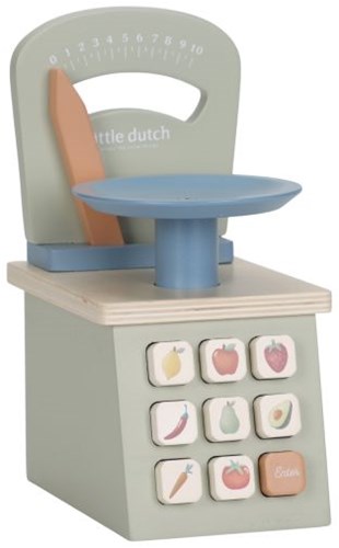 Little Dutch balance en bois vert jouet - jeu de rôle éducatif