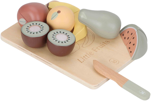 Little Dutch ensemble de fruits à découper en bois pour enfants - jeu d'imitation
