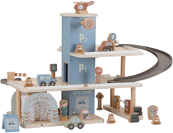 Little Dutch houten garage speelgoedauto's speelset voor kinderen