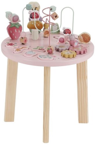Little Dutch houten activiteitentafel Fairy Garden roze motoriek speelgoed