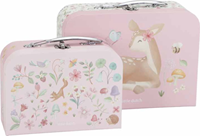 Little Dutch kofferset - speelgoed koffers Fairy Garden roze FSC