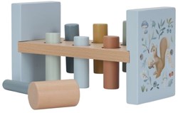 Little Dutch houten hamerbank Forest Friends blauw FSC speelgoed