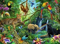 Ravensburger puzzel Dieren in de jungle - 200 stukjes-2