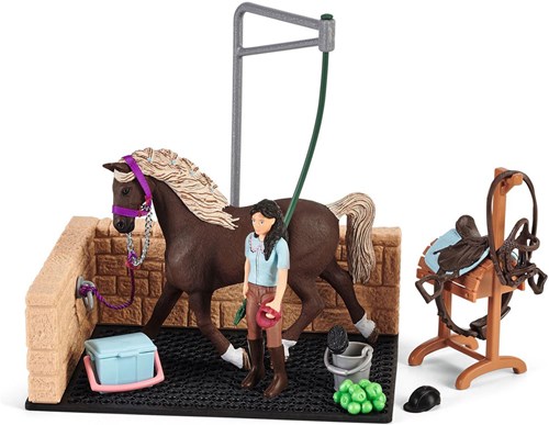 Schleich Horse Club - Wasplaats met Emily en Luna - Paardenspeelgoed-2