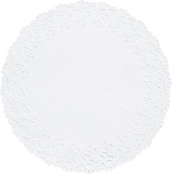 Duni cercle à gâteau papier blanc 6 pièces rond Ø36cm accessoires pâtisserie