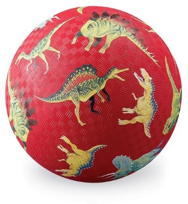 Crocodile Creek speelbal 18 cm dinosaurus rood voor kinderen