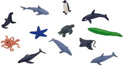 Mojo Zeedieren Mini Speelset - Sealife 12-delig Speelfiguren