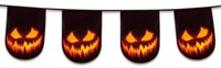 Twisk guirlande fanions citrouille Halloween PE 6 mètres décoration fête