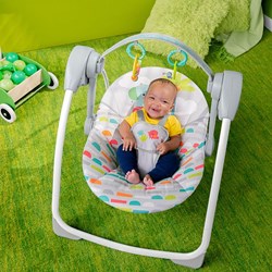 Bright Starts babyschommel draagbaar met muziek en automatische beweging