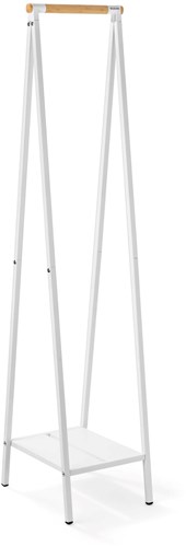 Brabantia kledingrek Linn compact wit - kleding organizer bamboe